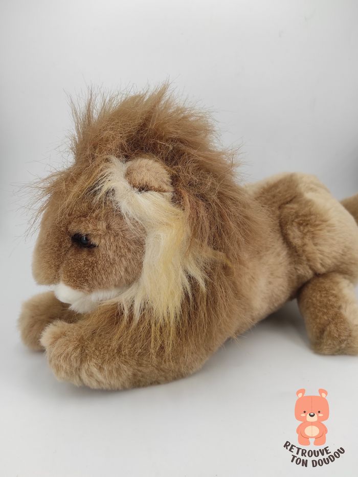 Peluche Lion réaliste 38 cm - photo numéro 2