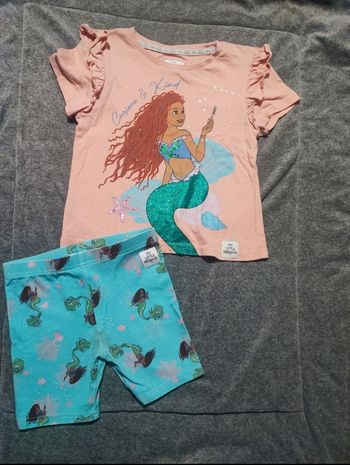 Ensemble la petite sirène taille taille 5-6 ans