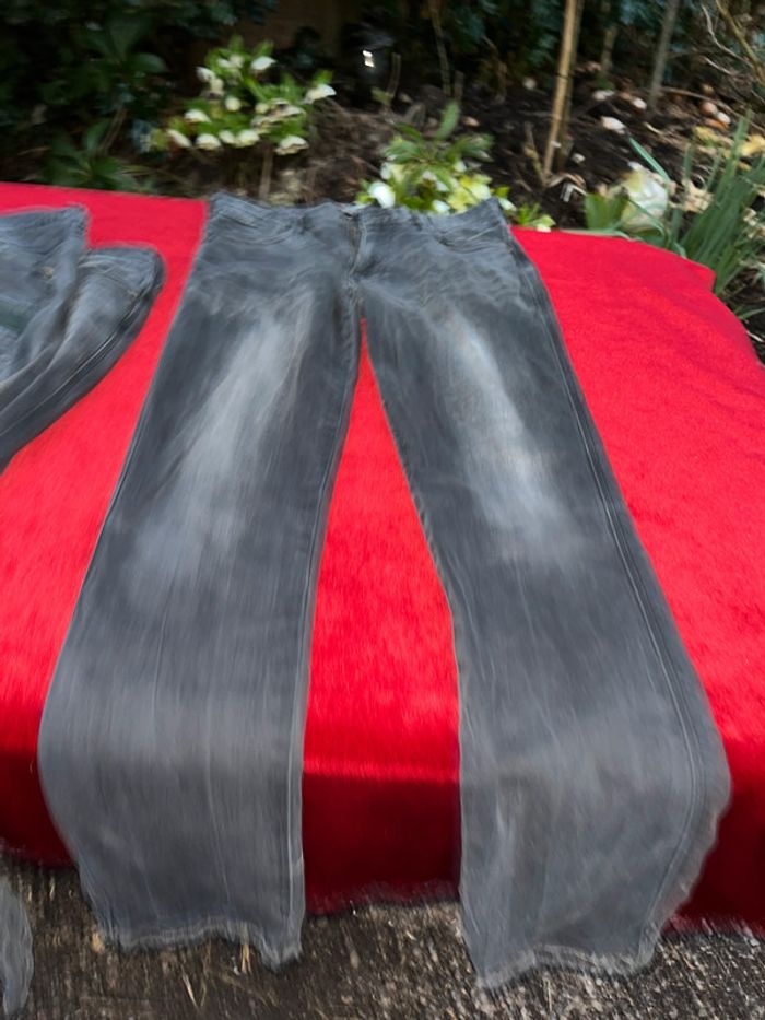 Lot de 4 jeans noir T 40 avec élasthanne - photo numéro 6