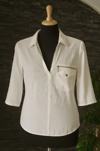 🤍 SublimeBlouse fluide blanche GEMO – Taille 38 🤍 TBE
