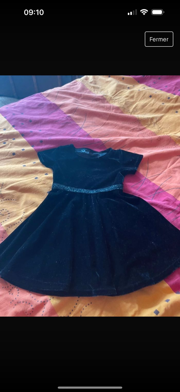 Robe velours noir