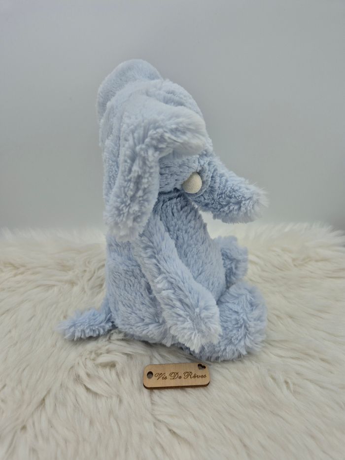 Doudou Peluche Elly Éléphant Bleu Bashfull Jellycat - photo numéro 3