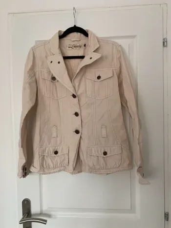 Veste en jean beige