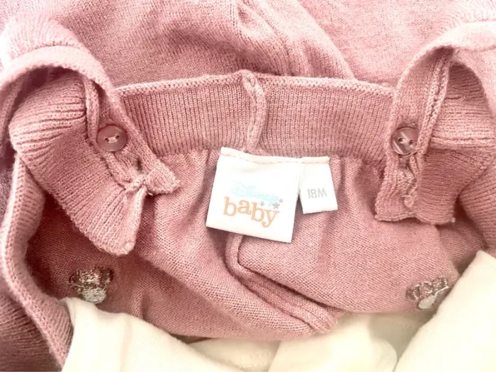 Ensemble Minnie salopette et t-shirt manches longue Disney taille 18 mois excellent état - photo numéro 4