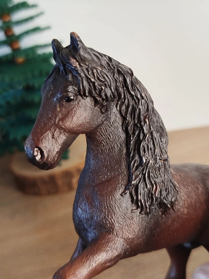 PAPO étalon frison Figurine Animal équidé - photo numéro 2