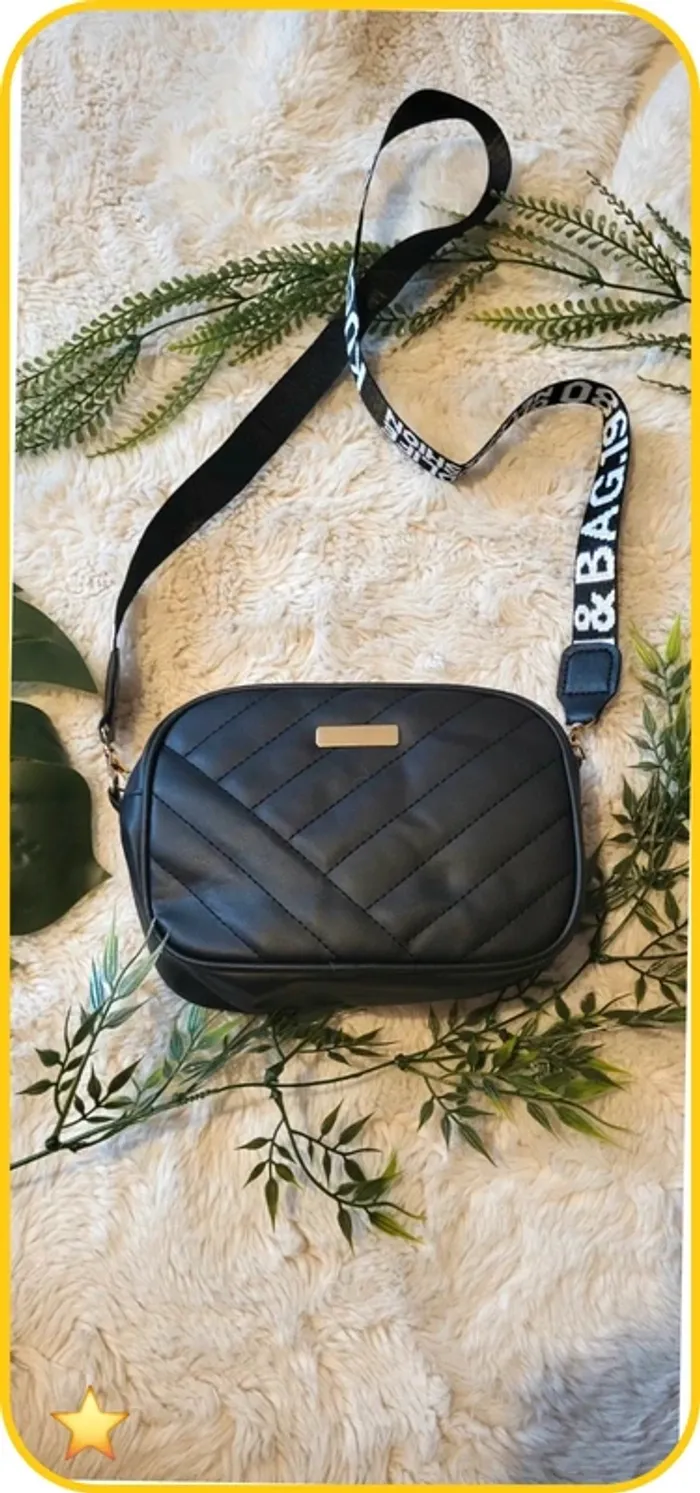 Sac à main noir, bandoulière, neuf jamais utilisé - photo numéro 5