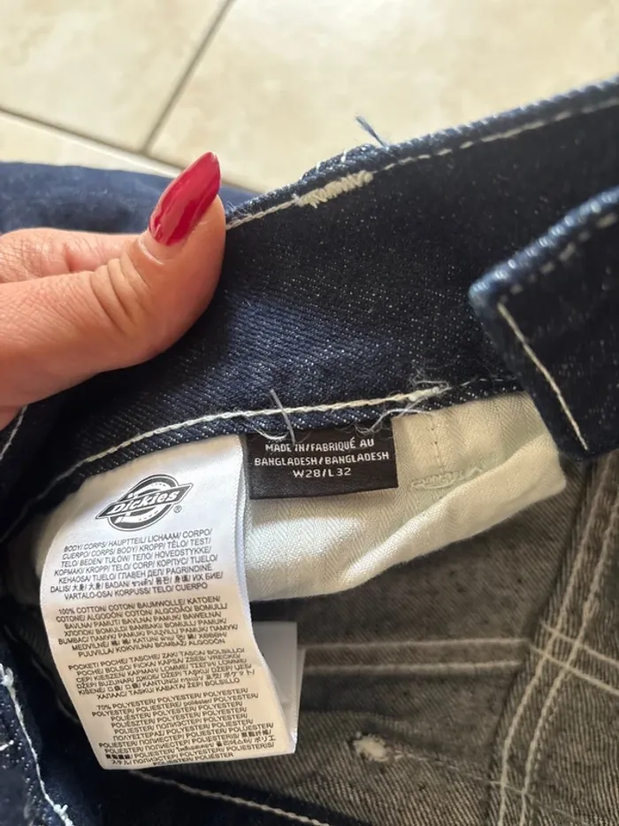 Jeans Dikies Loose wave denim rinsed w28/L32 - photo numéro 6