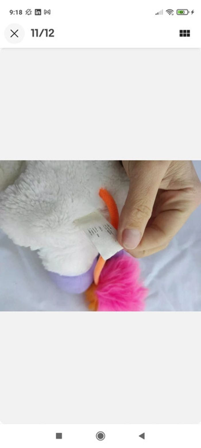 Vintage années 1980 Popples ~ Bébé Bibsy Popple with baby bottle biberon - photo numéro 11