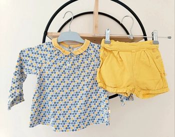 18 mois ensemble obaibi Okaïdi teeshirt a Col et short