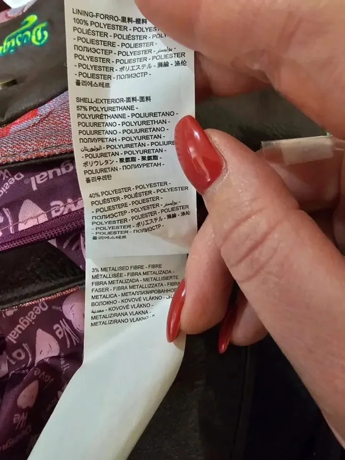 Sac Desigual Luna Patch Rojo - Coloré & Bohème - Très Bon État - photo numéro 9