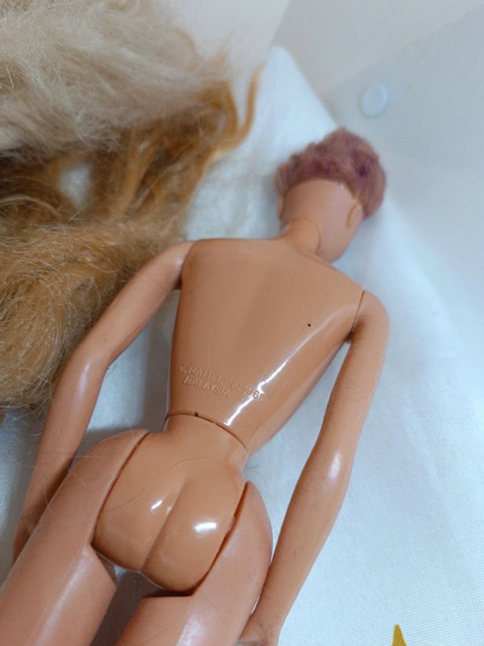 Barbie mattel vintage twist curly curl 1976 malaysia poupée mannequin doll benetton dream superstar - photo numéro 7