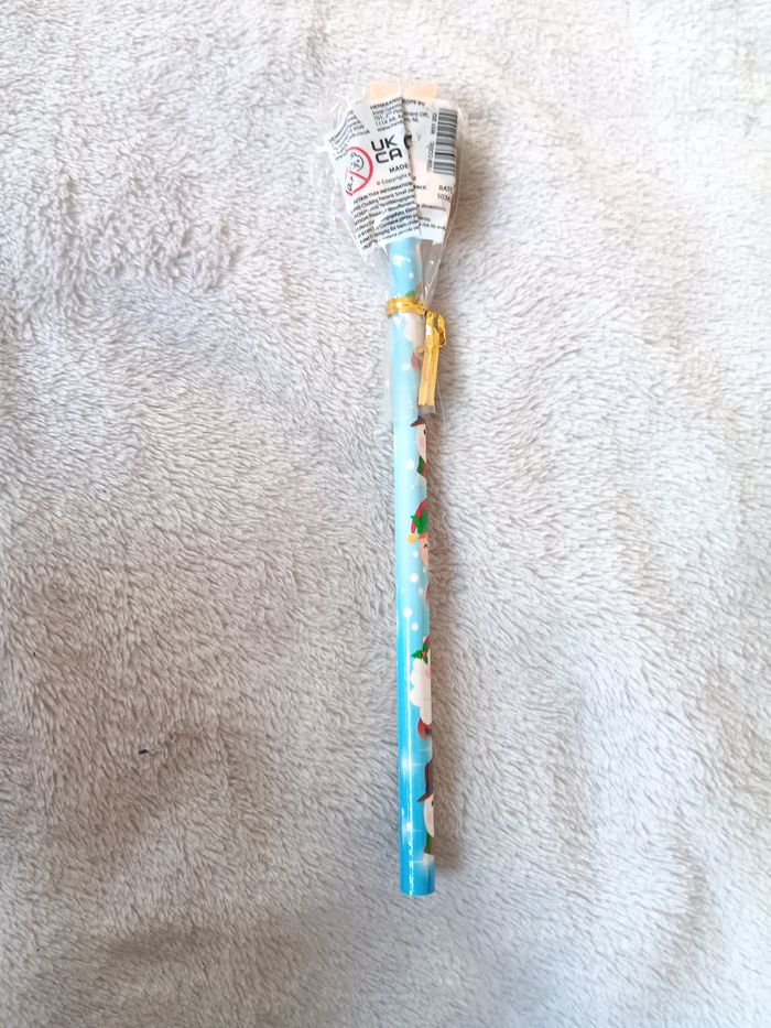 Crayons de bois et gomme renne noel - photo numéro 2