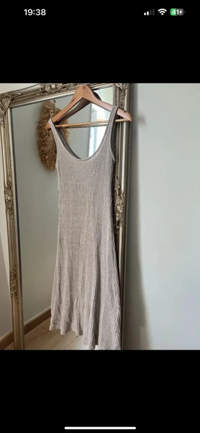 Robe en maille stradivarius