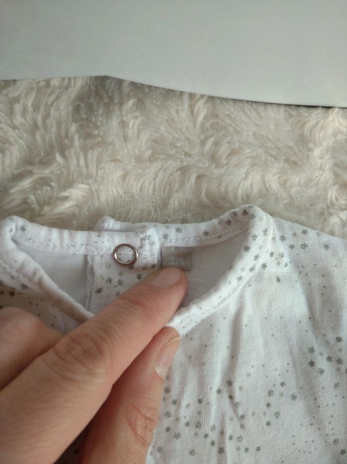 Pyjama grenouillère coton été léger sans pied Mixte 3 mois étoile - photo numéro 6