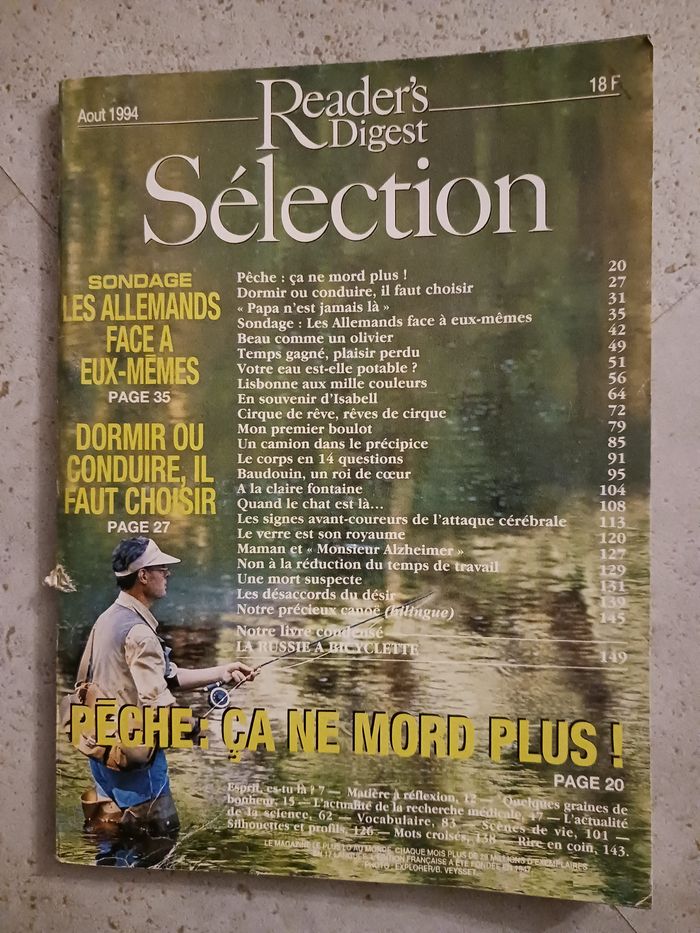 livre sélection Aout 1994