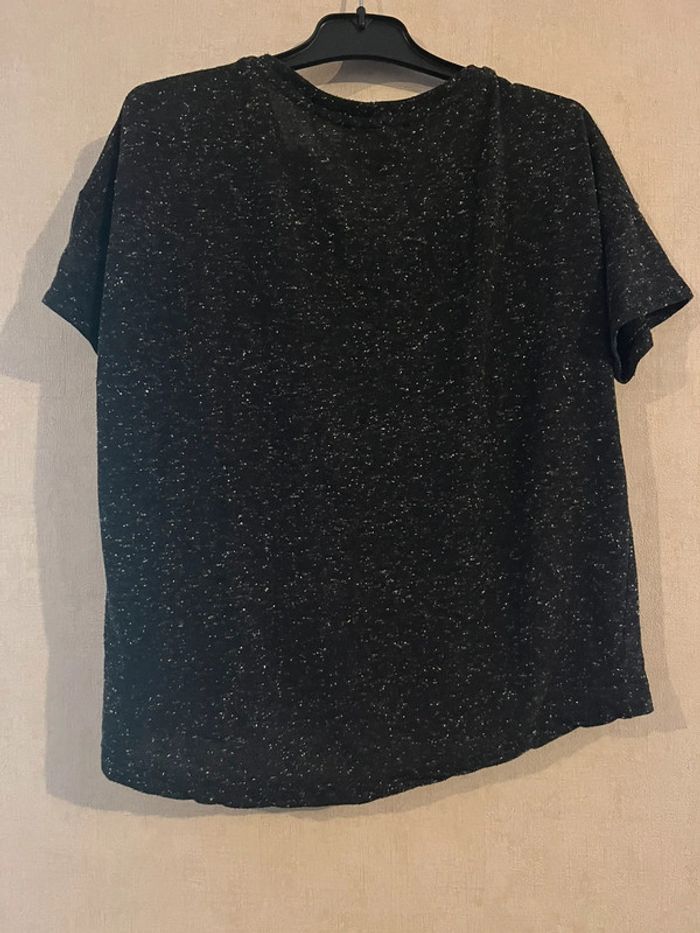 T-shirt noir moucheté noir - photo numéro 2