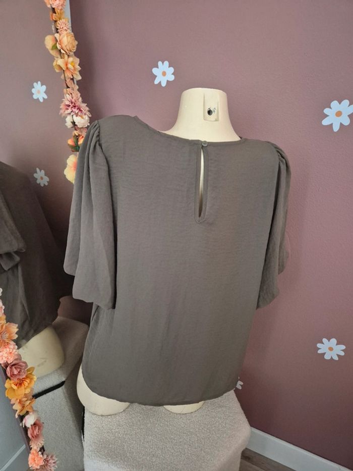 Blouse Vero Moda Kaki - photo numéro 5