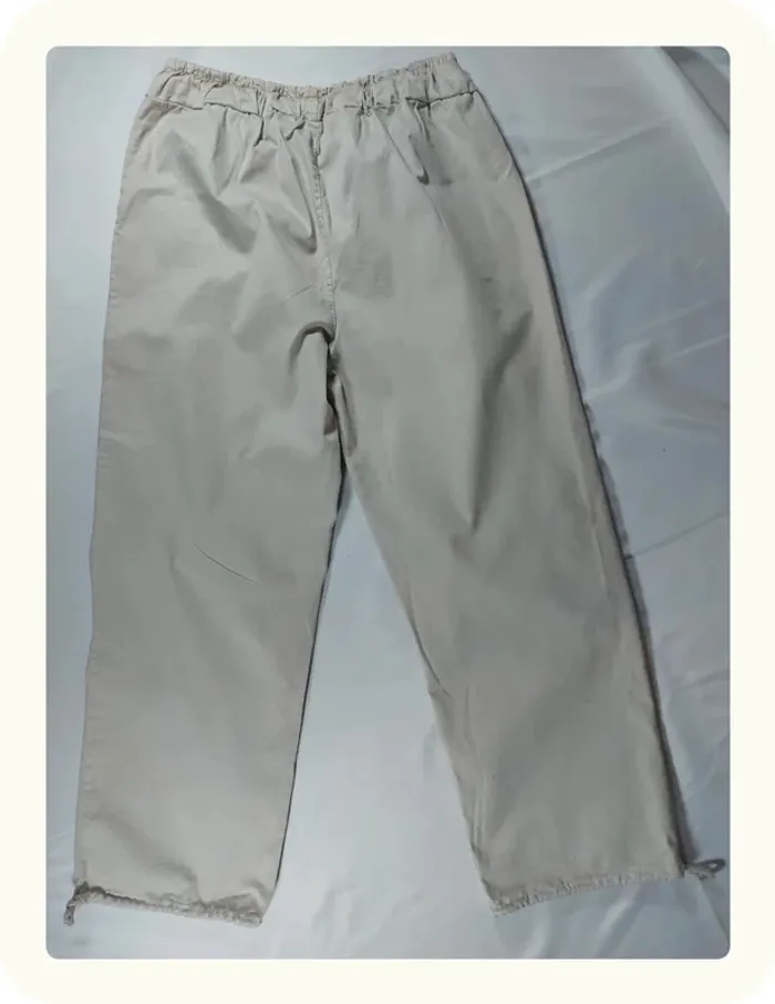 Pantalon parachute femme beige Neuf - photo numéro 4