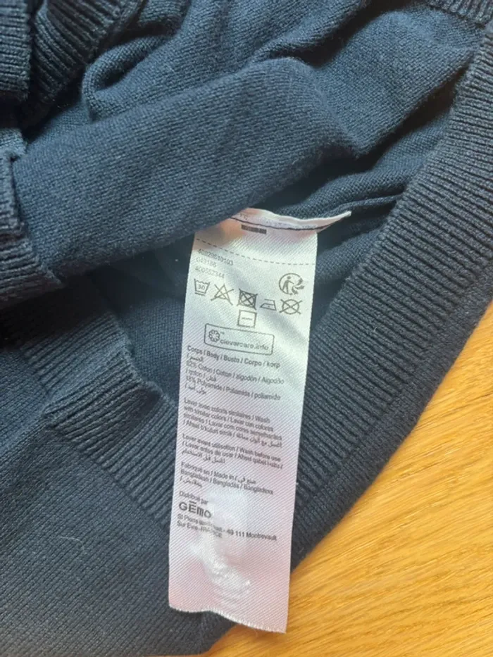 Gilet bleu marine Gemo 8 ans - photo numéro 5