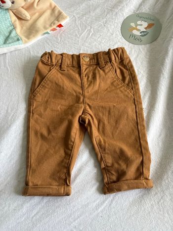 Superbe Pantalon Chino KIABI Camel – 3 Mois