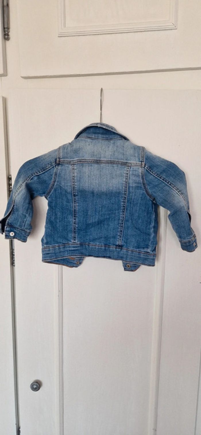 Veste en jeans fille 12/18 mois - photo numéro 4