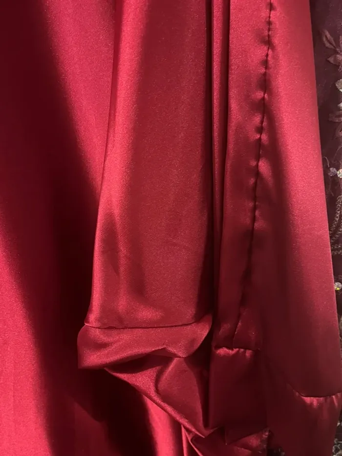 robe satin longue pour fete - photo numéro 2