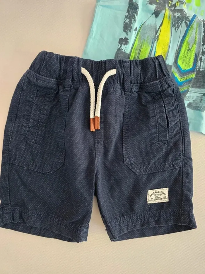 Ensemble short bleu - photo numéro 2