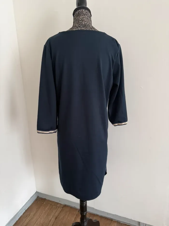 Robe casual chic bleu marine – C’est Beau la Vie – Taille 1 (M) - photo numéro 3