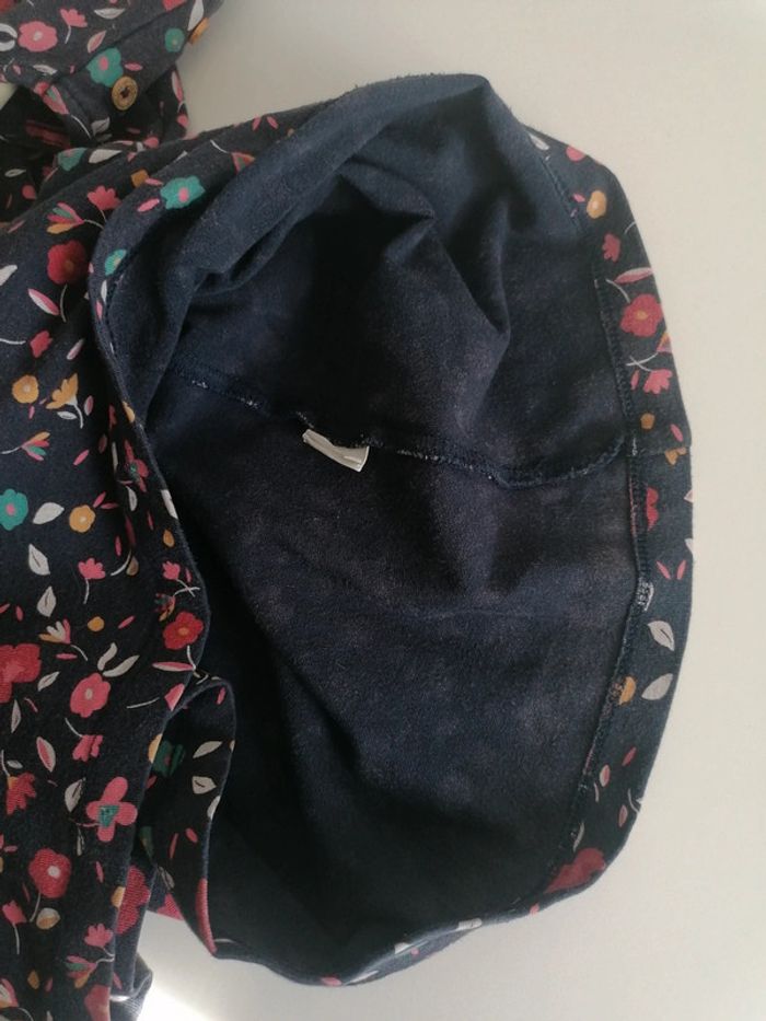 Robe aubergine fleurie Tao 5ans 110cm - photo numéro 4