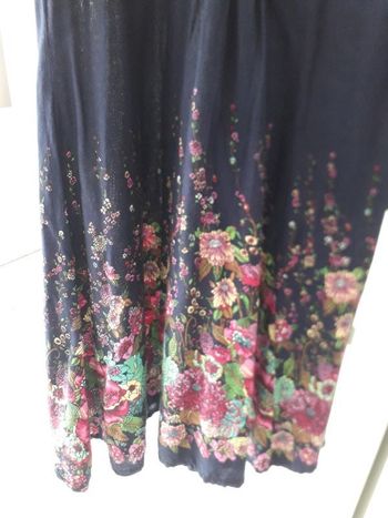 Robe bleue florale 38