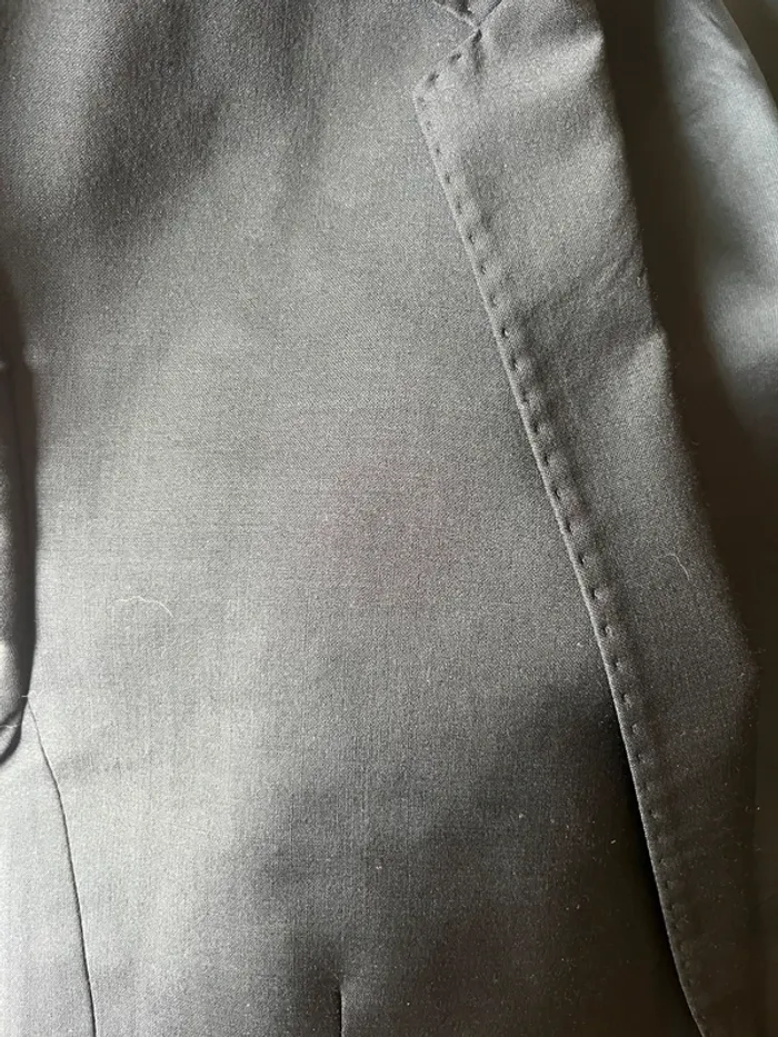 Veste blazer homme chic noire laine taille 52 Kamao - photo numéro 3