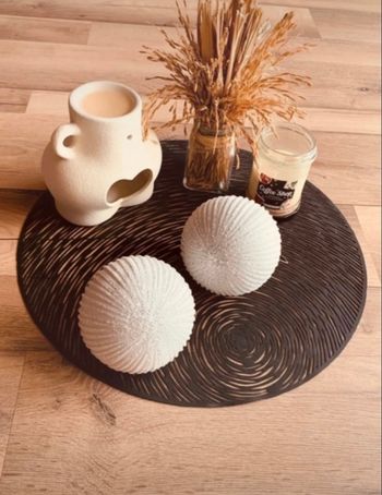 Boules de noël blanche pailletée argenté 10cm en verre (x2) - La Foir’fouille