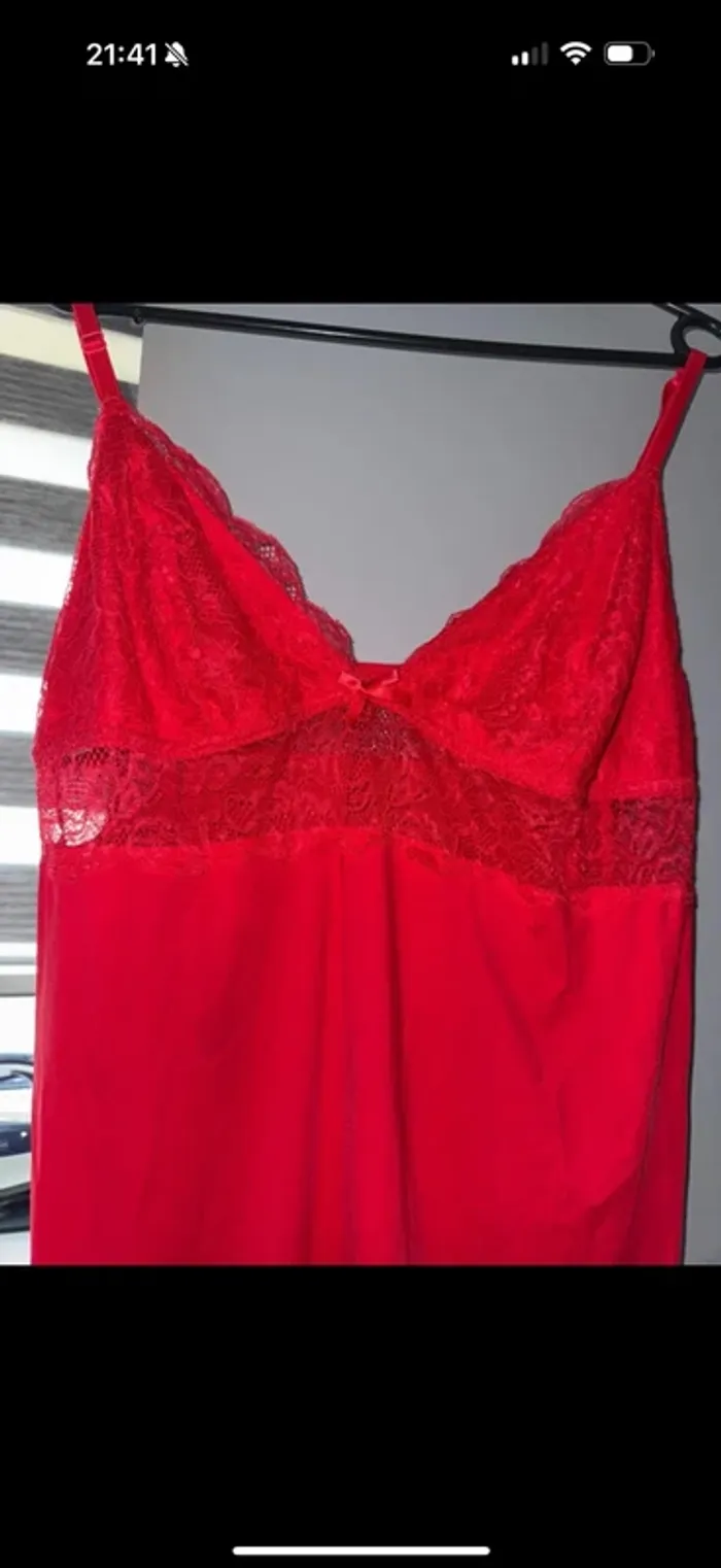 Nuisette rouge taille L - photo numéro 2