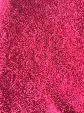 Plaid rose motifs cœurs 150x200 cm