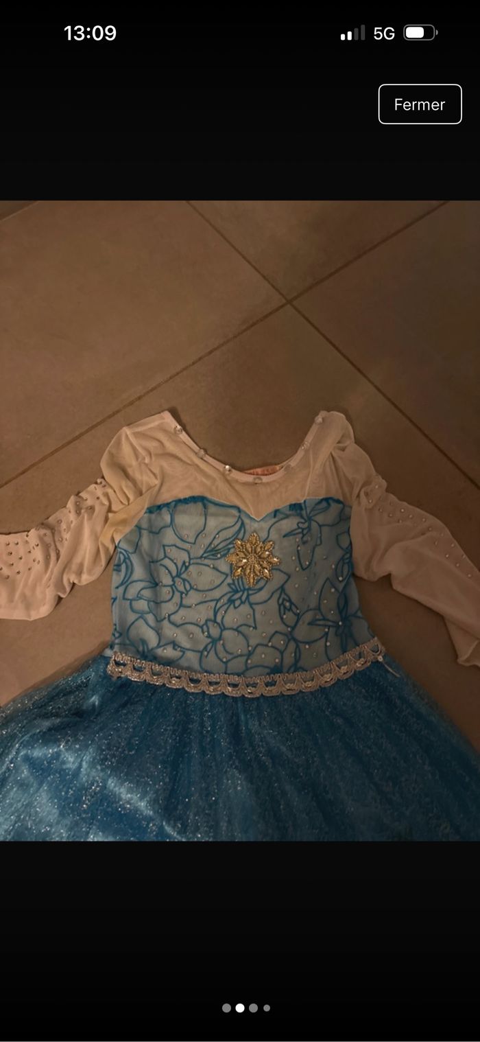 Robe de costume reine des neiges - photo numéro 2