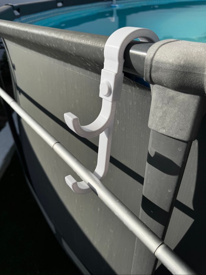Porte épuisette gris, pour piscine Bestway - photo numéro 2
