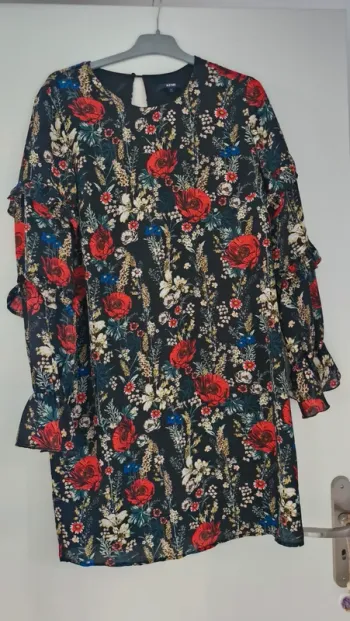 Robe mi longue imprimé fleuri