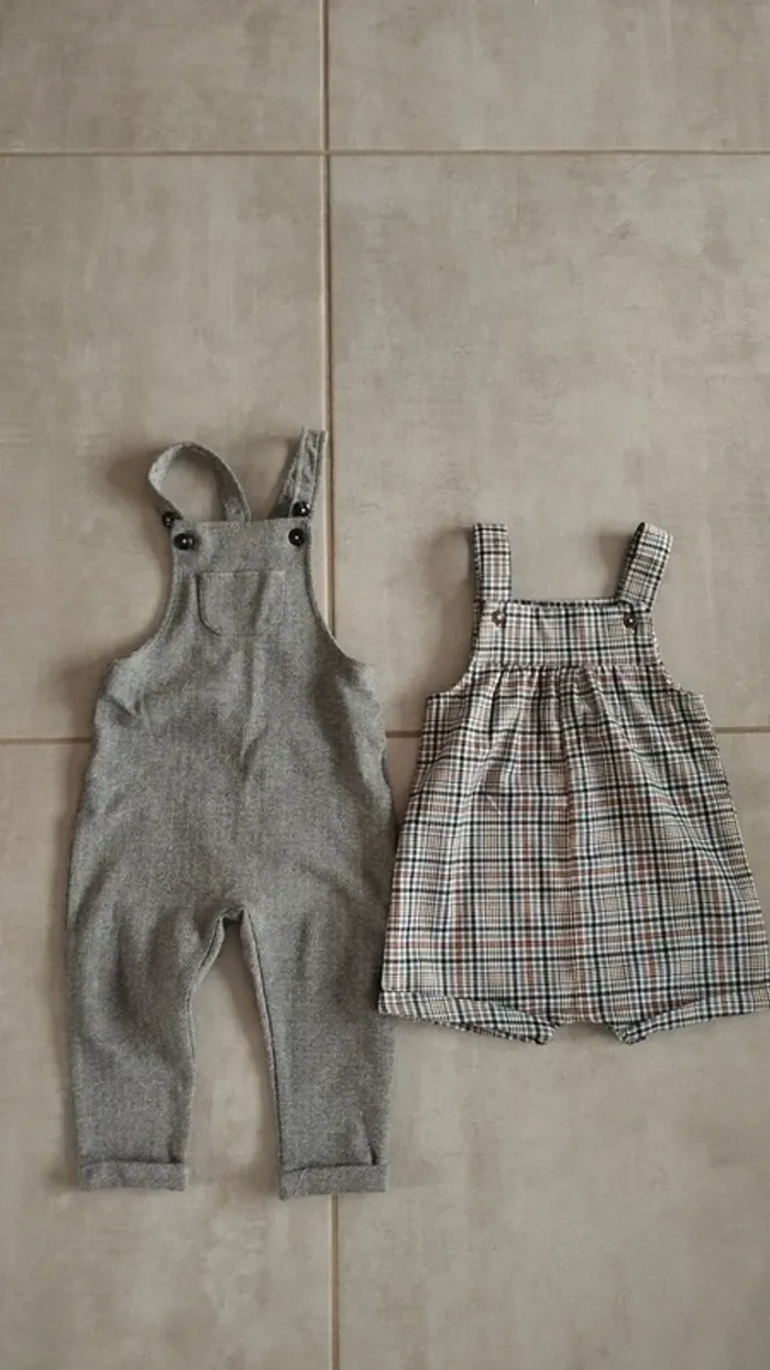 Lot de 2 salopettes garçon 24 mois Kiabi Vertbaudet