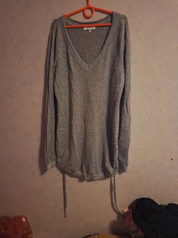 Pull grossesse gris M maternité
