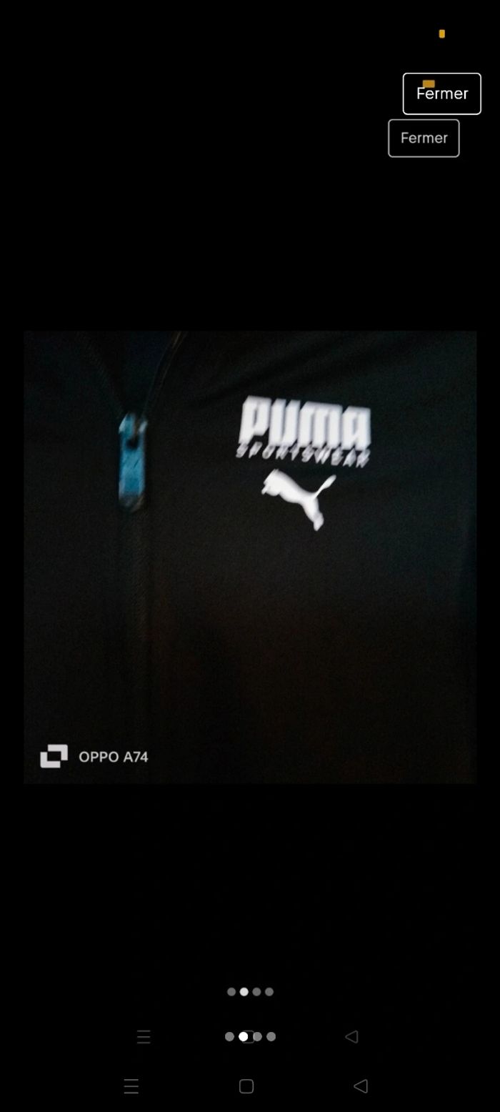 Veste zippée Puma authentique T8ans parfait état - photo numéro 3