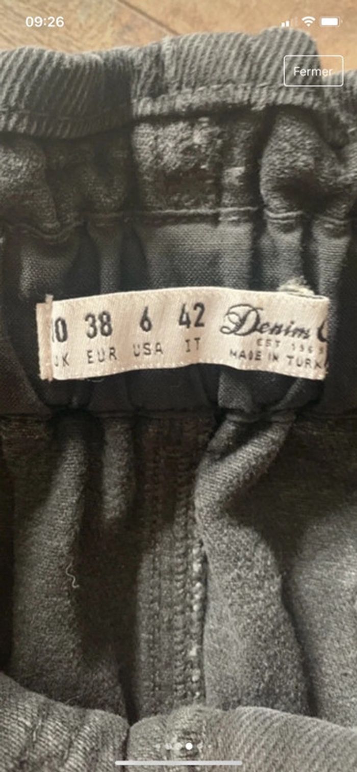 Jupe noire jeans - photo numéro 4