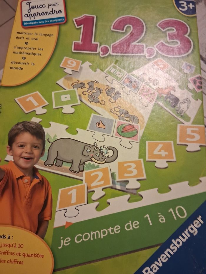 1 2 3 j apprend à compter