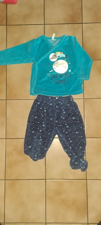 Pyjama en velours 2 pièces