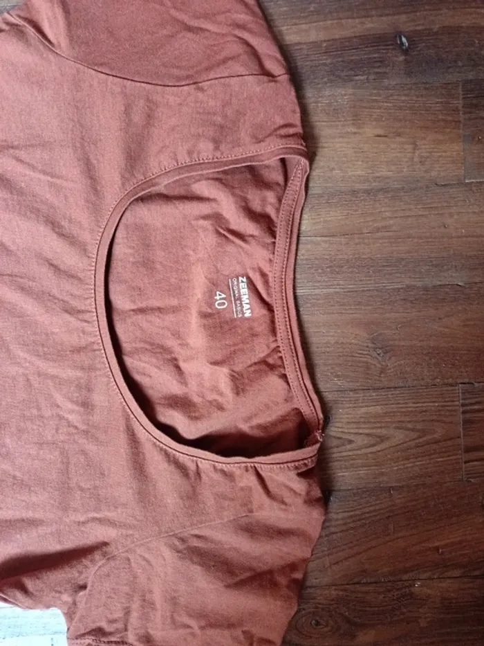 2 Tee-shirt marron femme - photo numéro 2