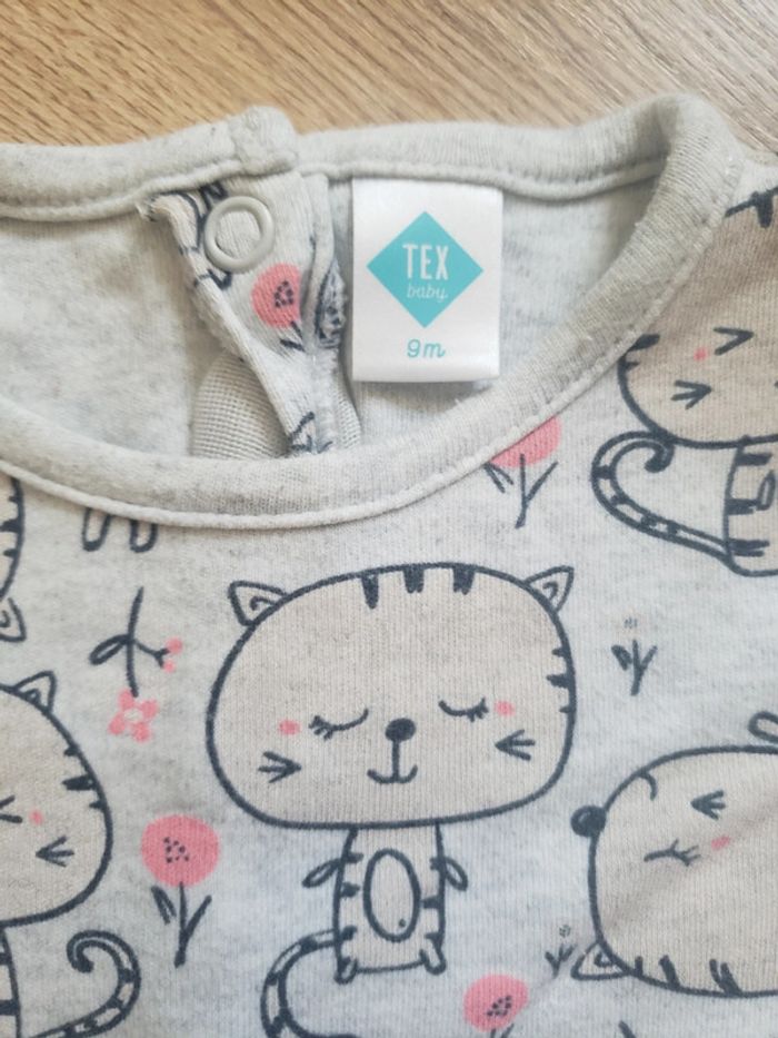 Pyjama coton motif chat - photo numéro 4
