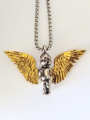 Chaîne + pendentif religieux