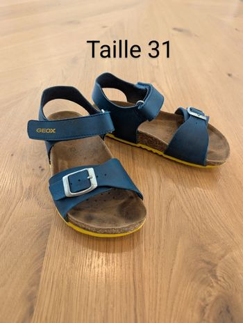 Sandale Geox bleu et jaune - Taille : 31