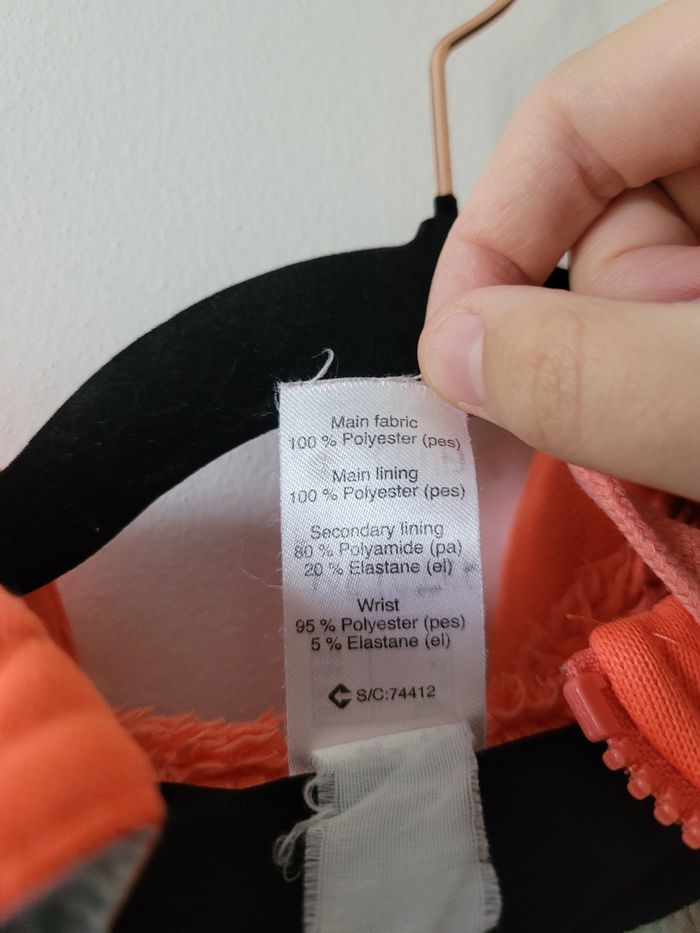 Gilet polaire capuche Wed’ze S – Gris & Orange – Intérieur ski stylé 🎿❄️ - photo numéro 6