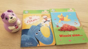Lecteur Leap frog violette 2 livres