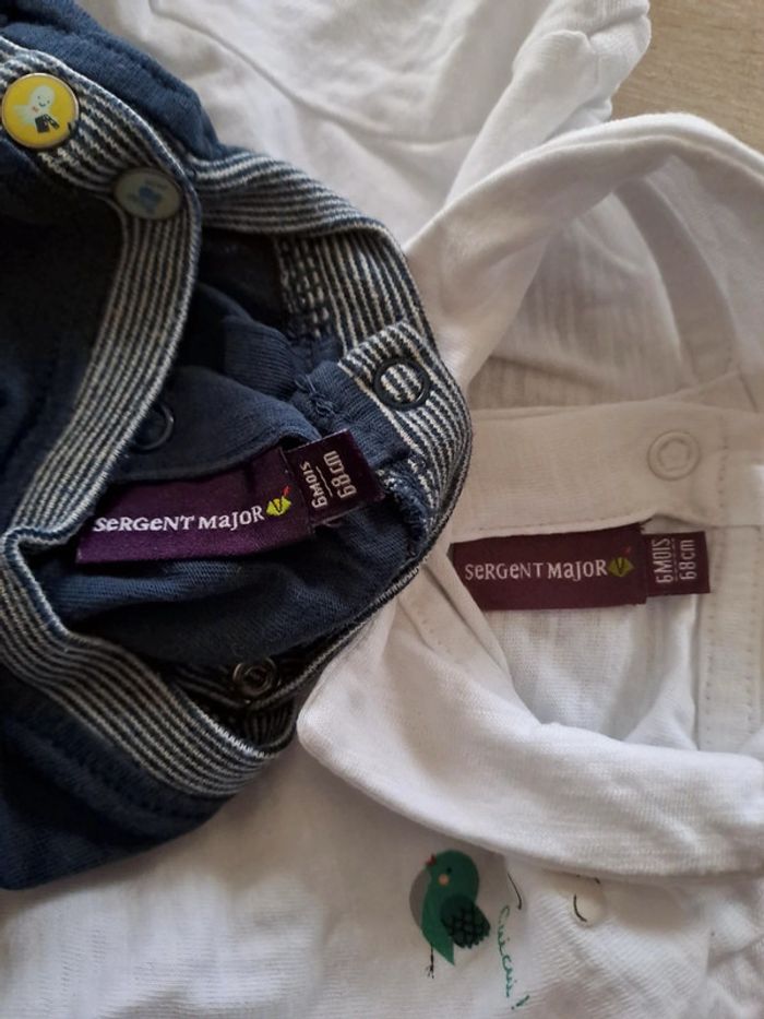 Lot deux tshirt sergent major 6 mois - photo numéro 5